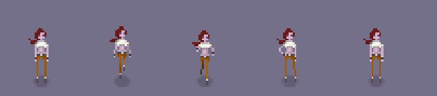 Animación de Selena en ocho direcciones